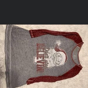 Santa long sleeve shirt. Wore only once